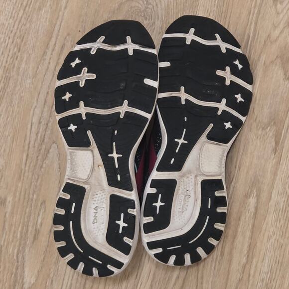 Brooks Ghost 14 Running Shoes Womens Size 8 Black Pink Sneakers 1203561B013 - Picture 8 of 10